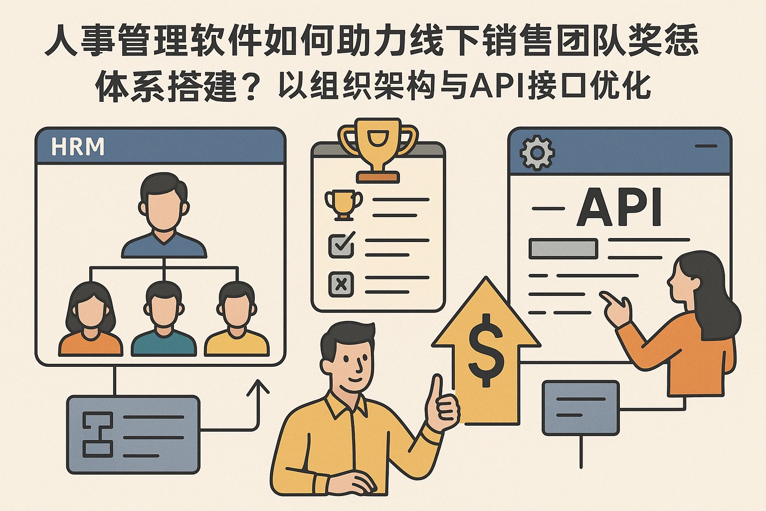 人事管理软件如何助力线下销售团队奖惩体系搭建？以组织架构与API接口优化为例