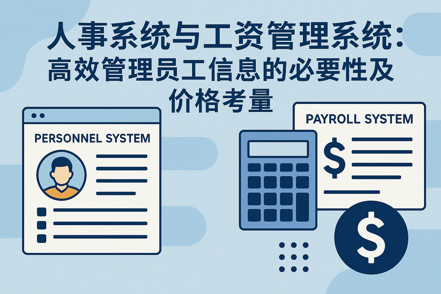 人事系统与工资管理系统：高效管理员工信息的必要性及价格考量