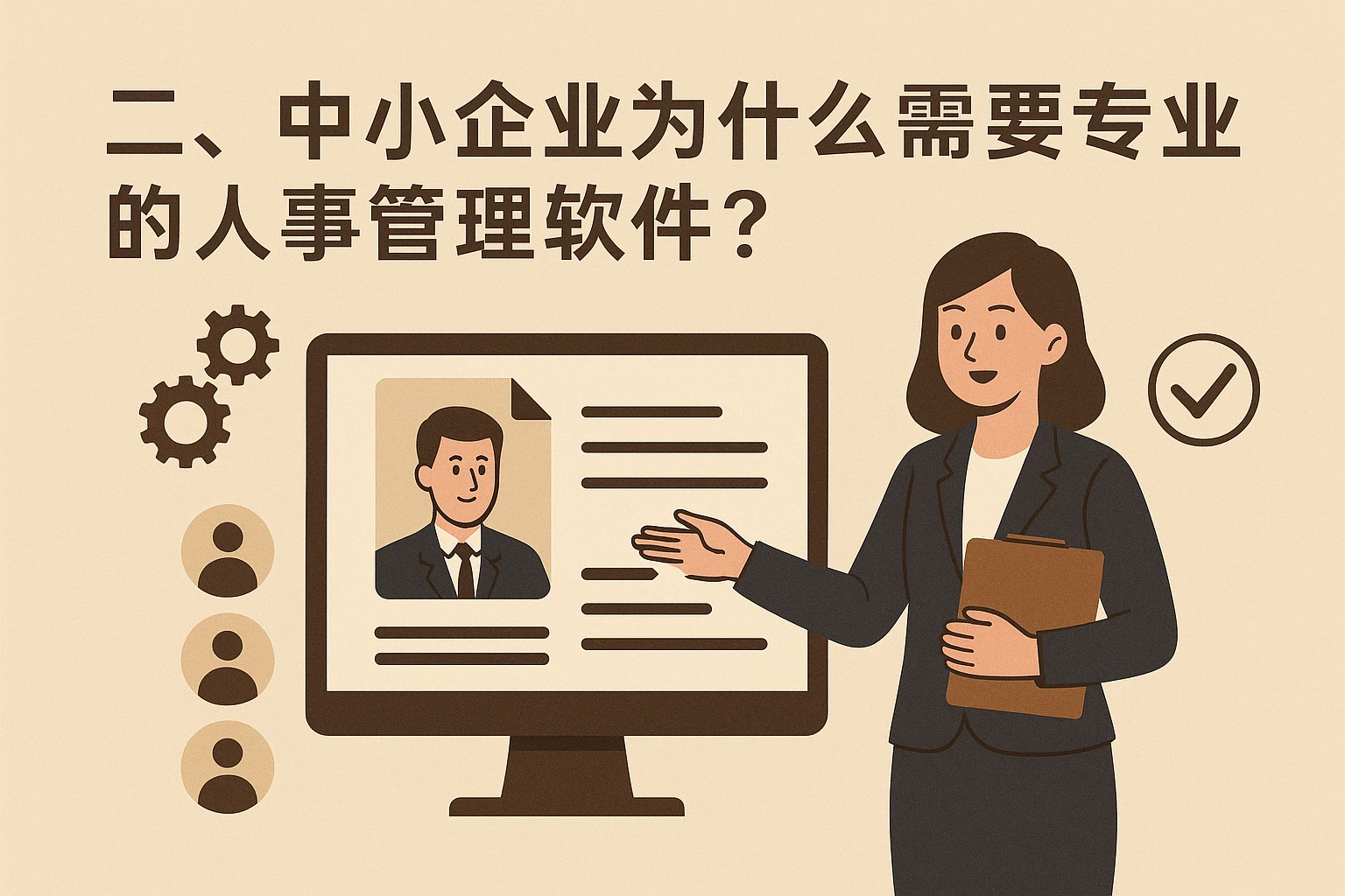 二、中小企业为什么需要专业的人事管理软件？