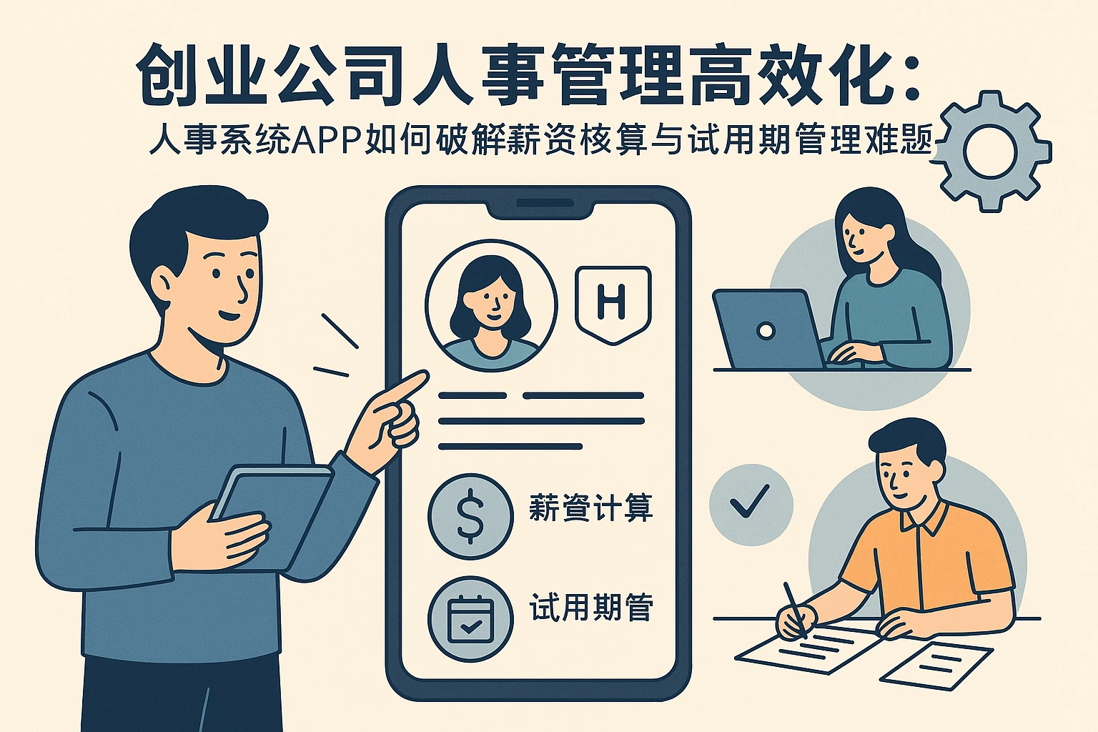 创业公司人事管理高效化：人事系统APP如何破解薪资核算与试用期管理难题