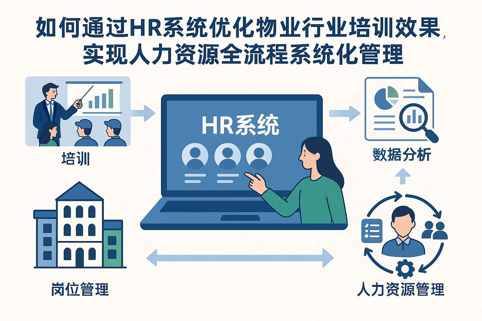 如何通过HR系统优化物业行业培训效果,实现人力资源全流程系统化管理