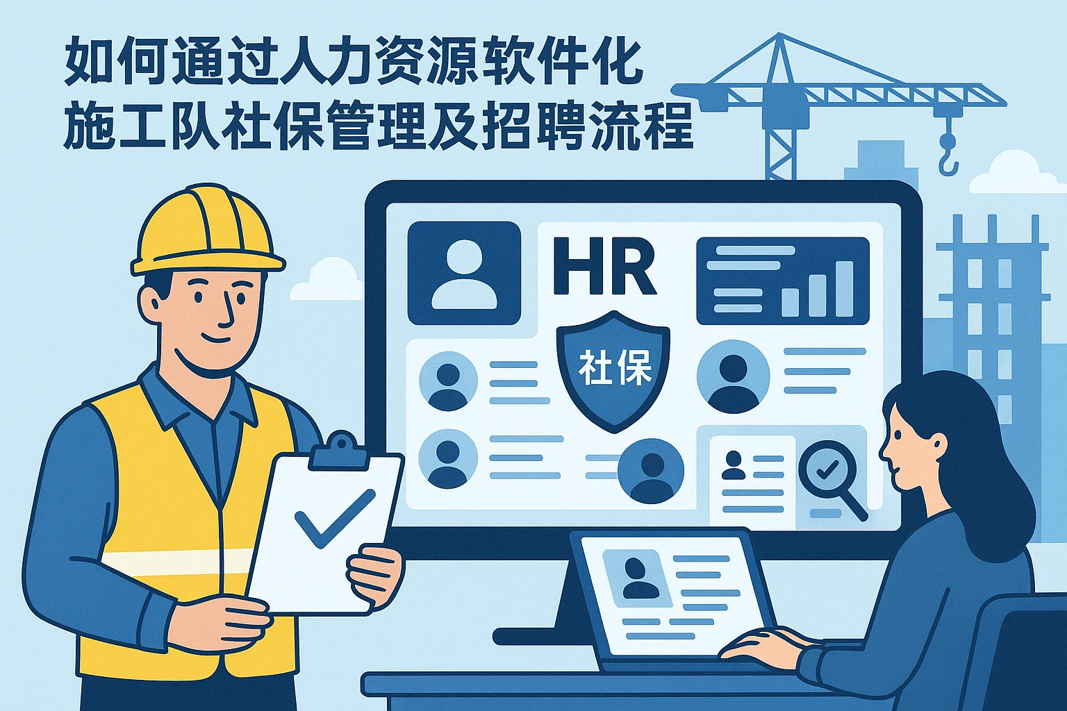 如何通过人力资源软件优化施工队社保管理及招聘流程