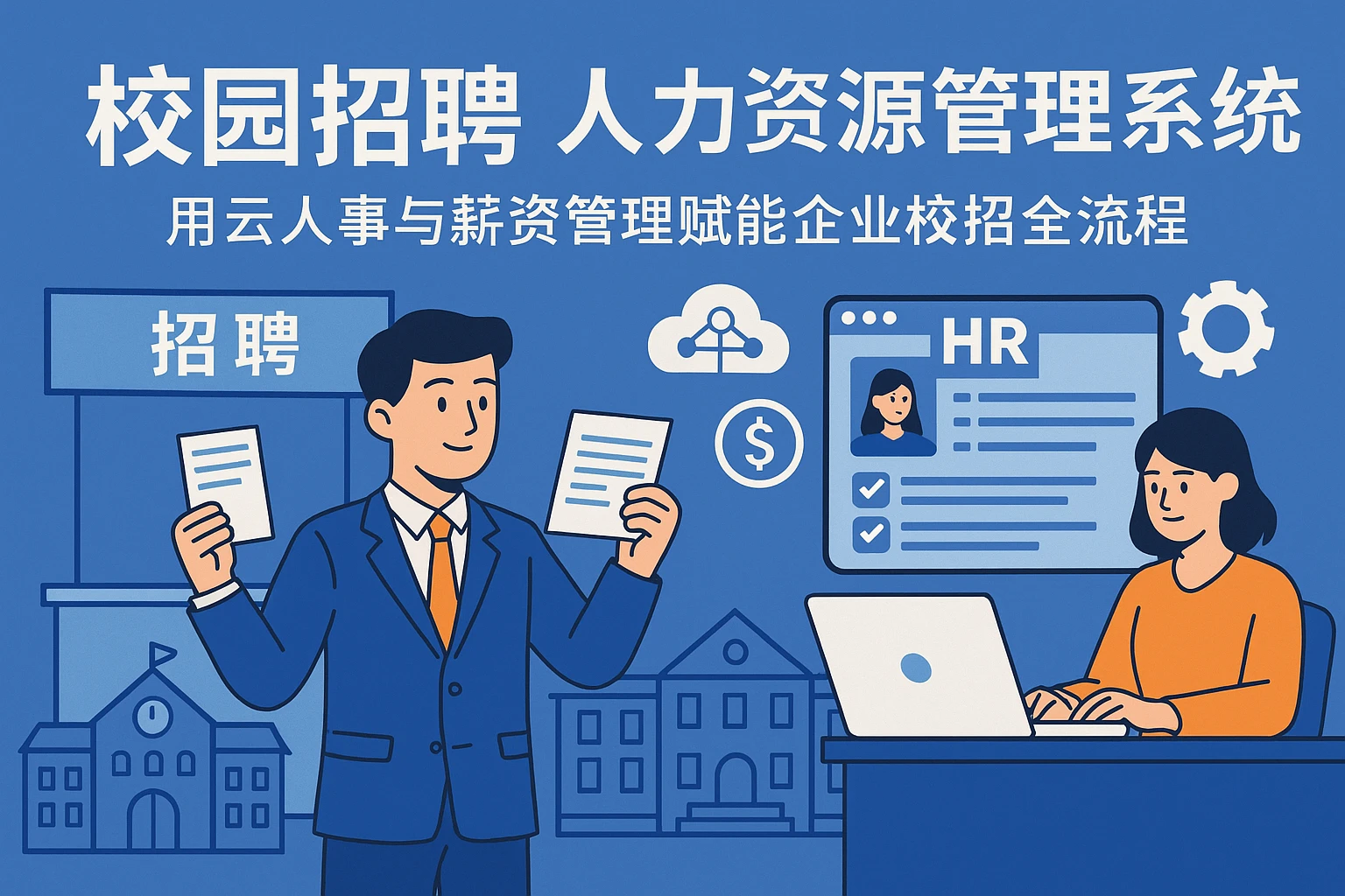 校园招聘+人力资源管理系统：用云人事与薪资管理赋能企业校招全流程