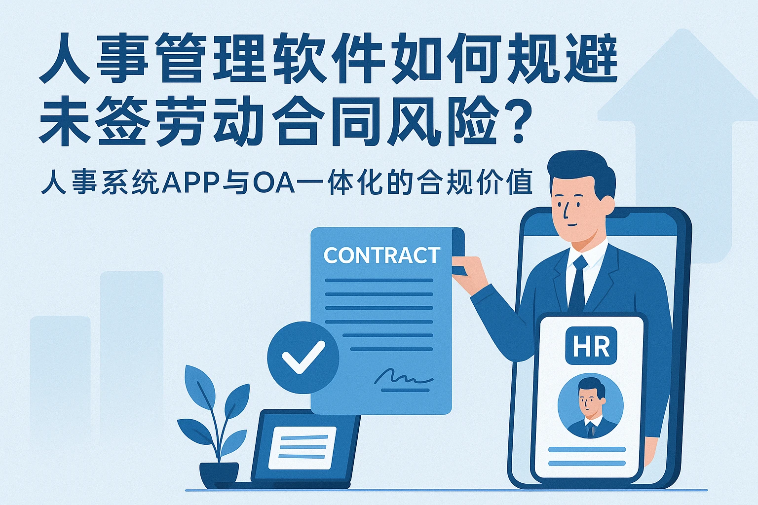 人事管理软件如何规避未签劳动合同风险？人事系统APP与OA一体化的合规价值