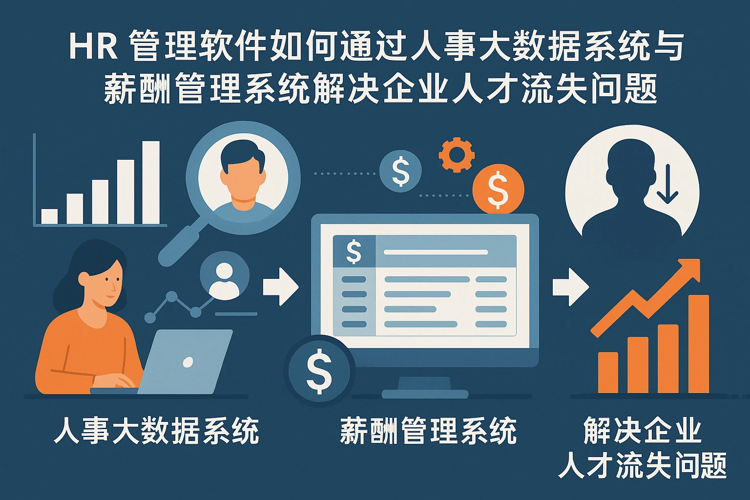 HR管理软件如何通过人事大数据系统与薪酬管理系统解决企业人才流失问题
