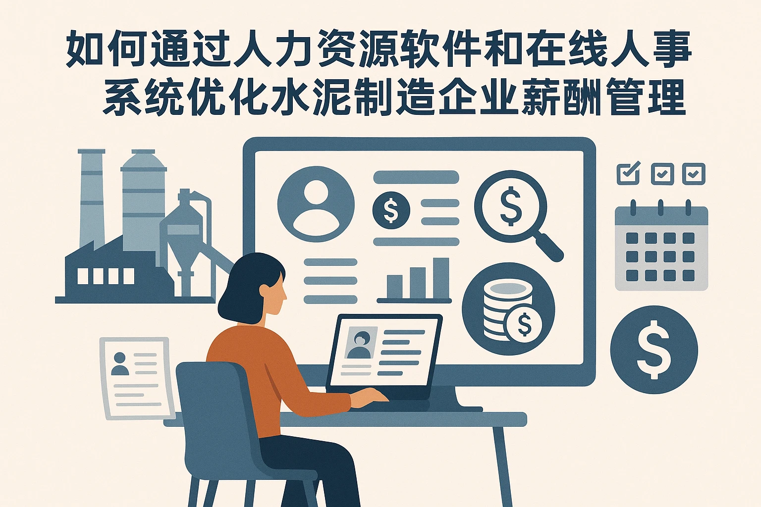 如何通过人力资源软件和在线人事系统优化水泥制造企业薪酬管理