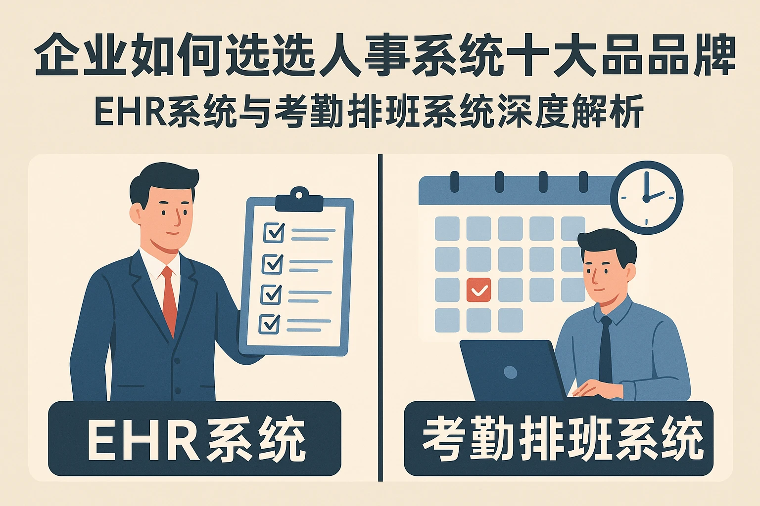 企业如何选择人事系统十大品牌：EHR系统与考勤排班系统深度解析