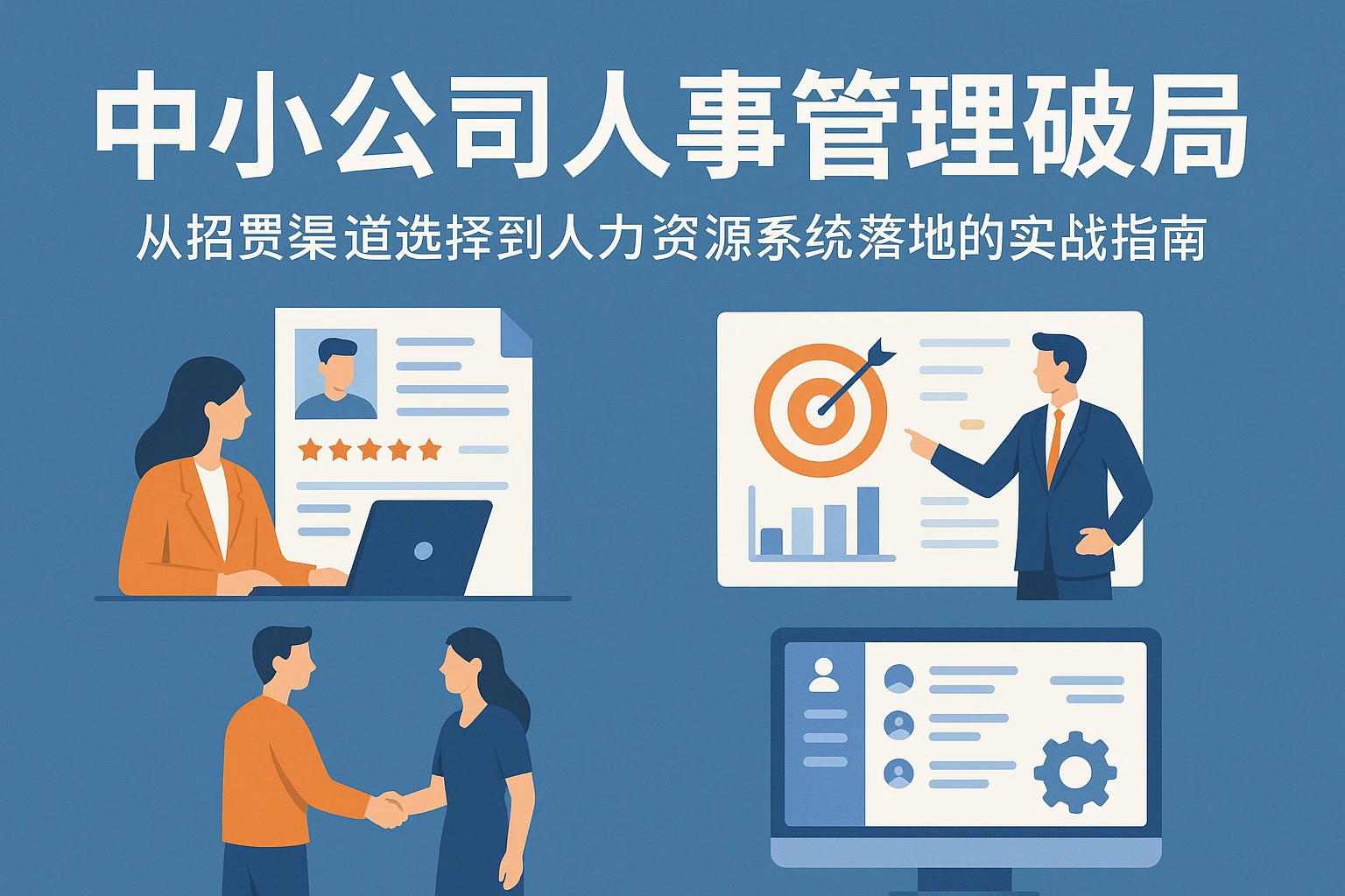 中小公司人事管理破局：从招聘渠道选择到人力资源系统落地的实战指南