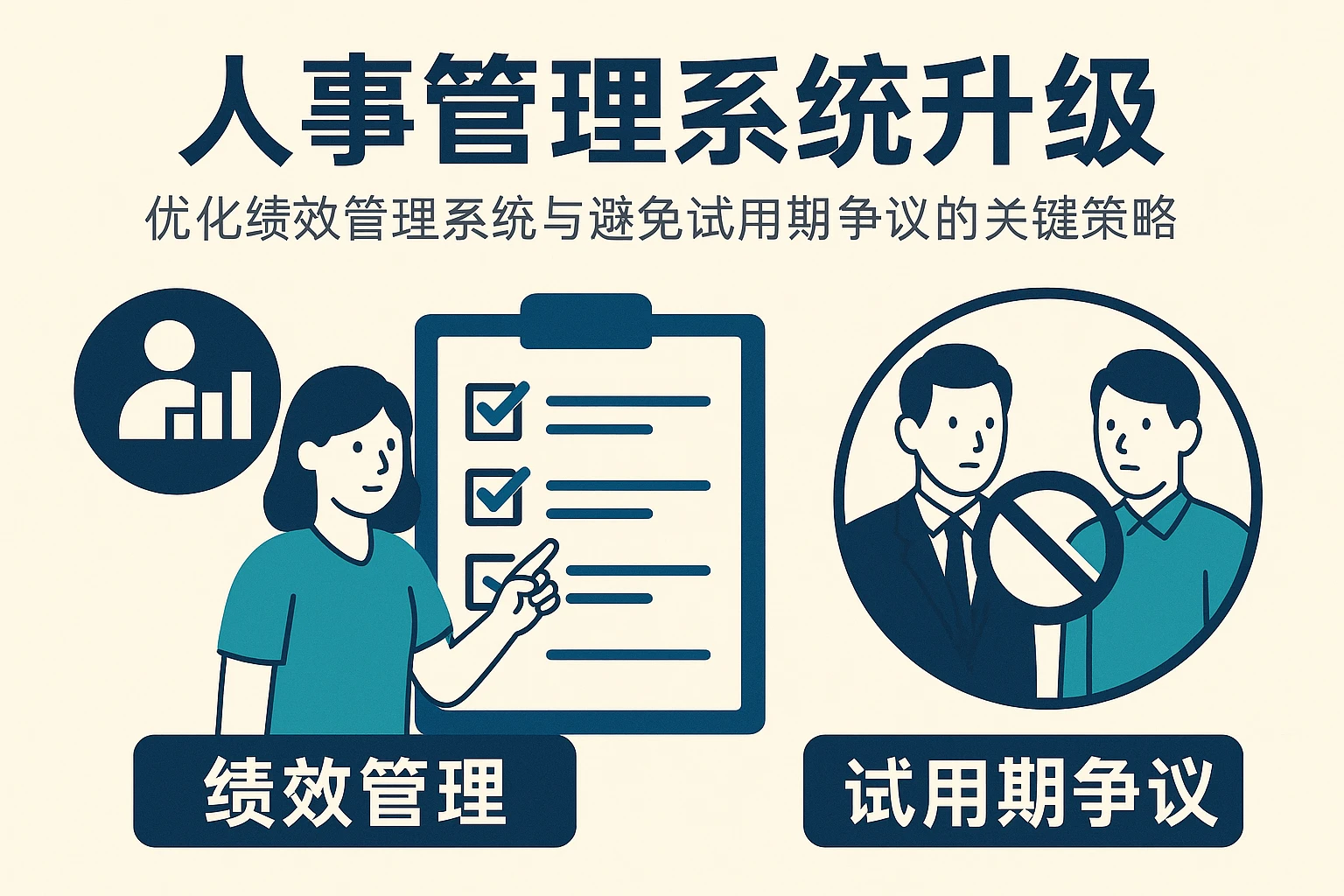 人事管理系统升级：优化绩效管理系统与避免试用期争议的关键策略