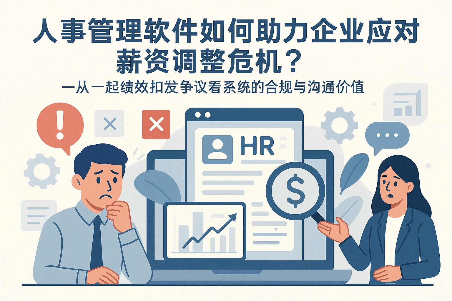 人事管理软件如何助力企业应对薪资调整危机？——从一起绩效扣发争议看系统的合规与沟通价值