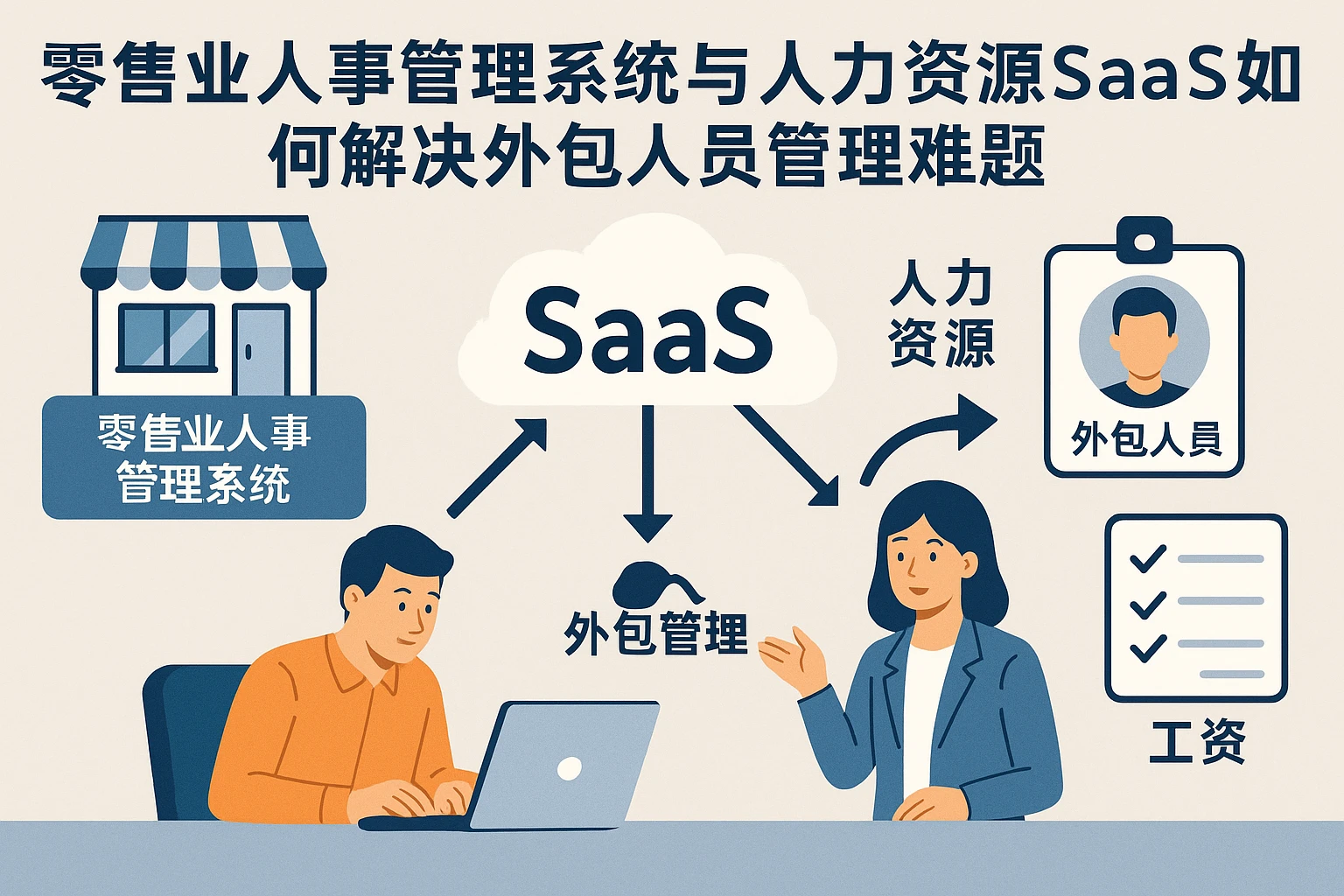 零售业人事管理系统与人力资源SaaS如何解决外包人员管理难题