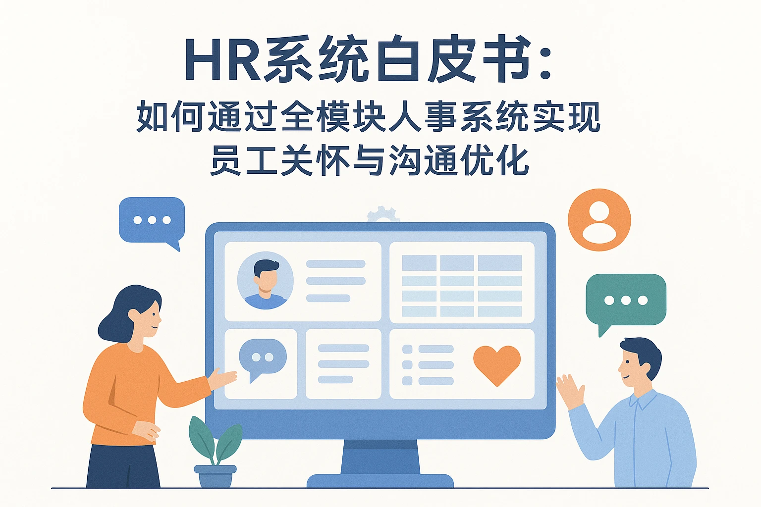 HR系统白皮书：如何通过全模块人事系统实现员工关怀与沟通优化