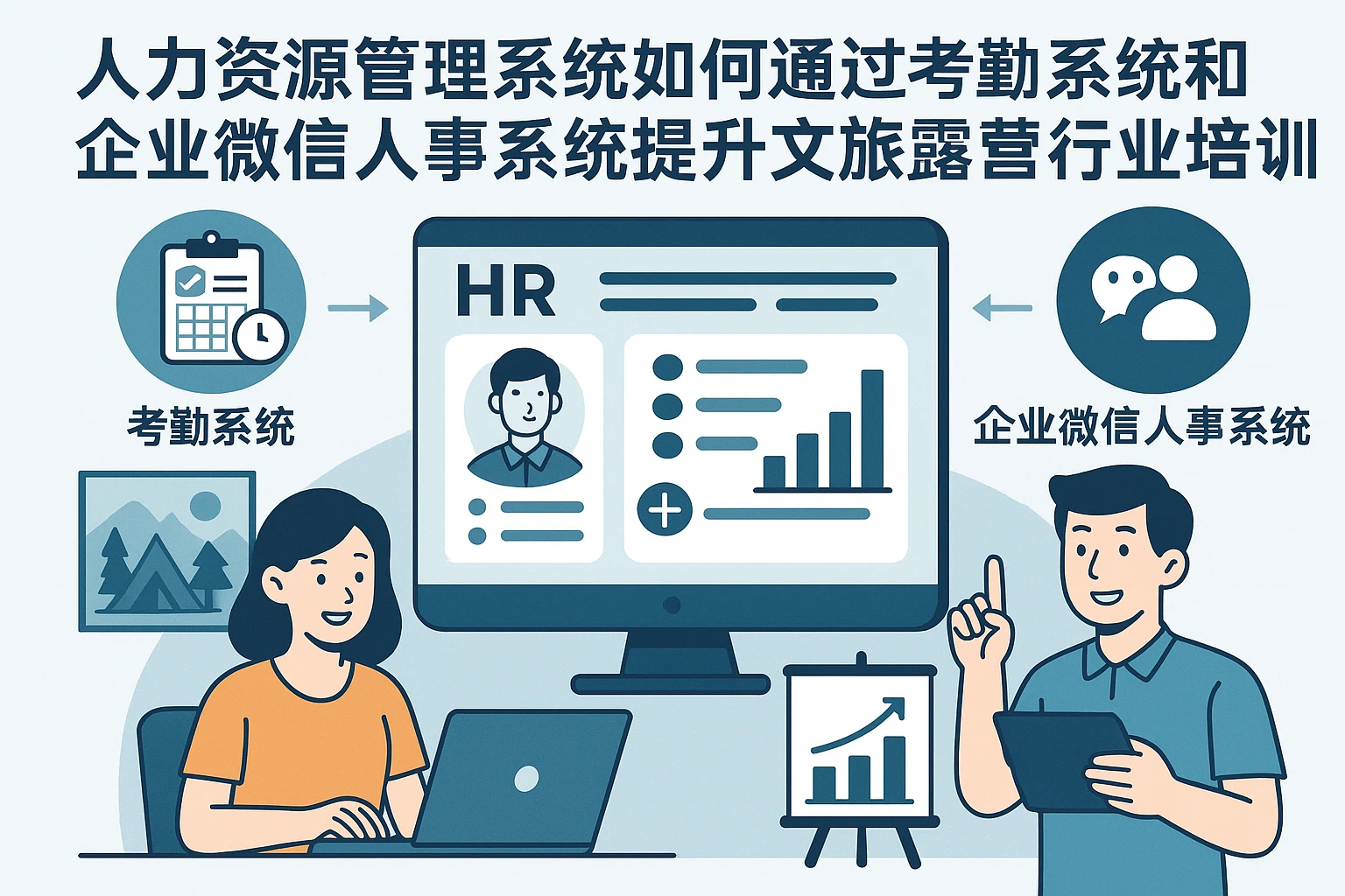 人力资源管理系统如何通过考勤系统和企业微信人事系统提升文旅露营行业培训效率