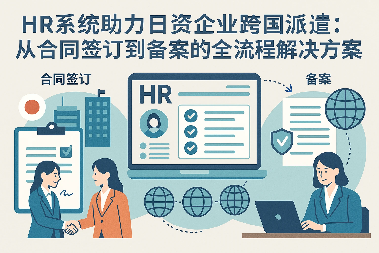 HR系统助力日资企业跨國派遣：從合同簽訂到備案的全流程解決方案