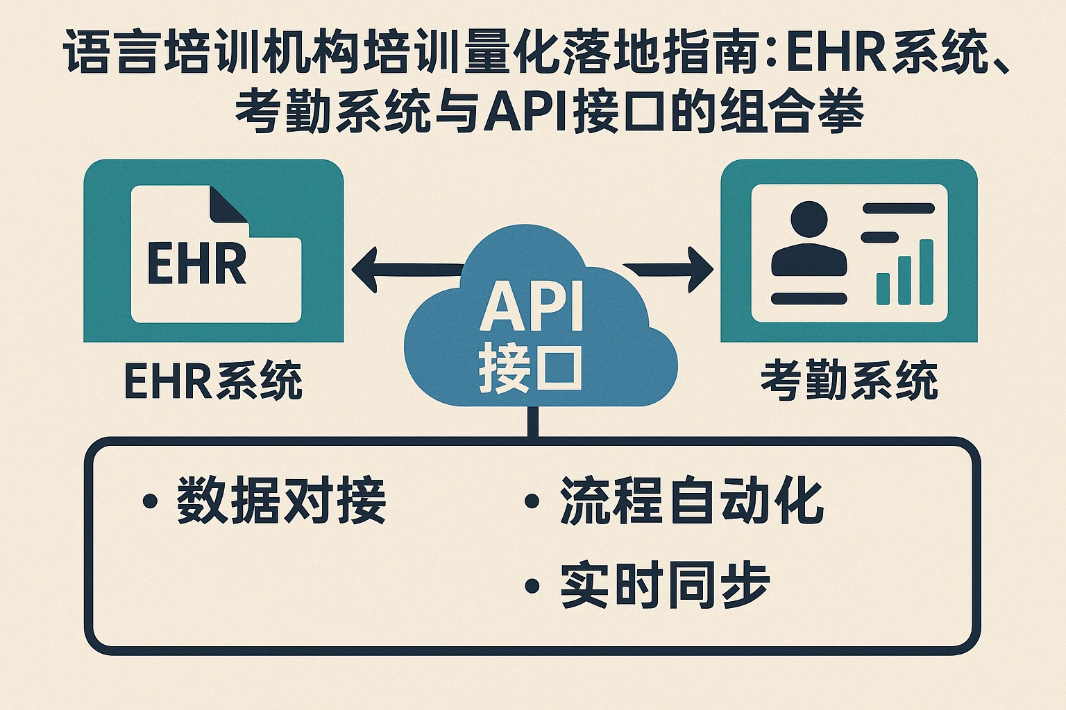 语言培训机构培训量化落地指南：EHR系统、考勤系统与API接口的组合拳