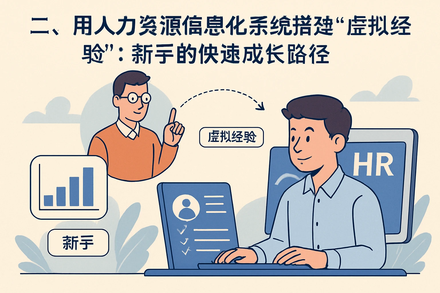 二、用人力资源信息化系统搭建“虚拟经验”：新手的快速成长路径