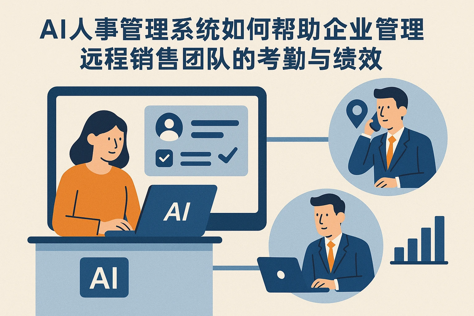 AI人事管理系统如何帮助企业管理远程销售团队的考勤与绩效