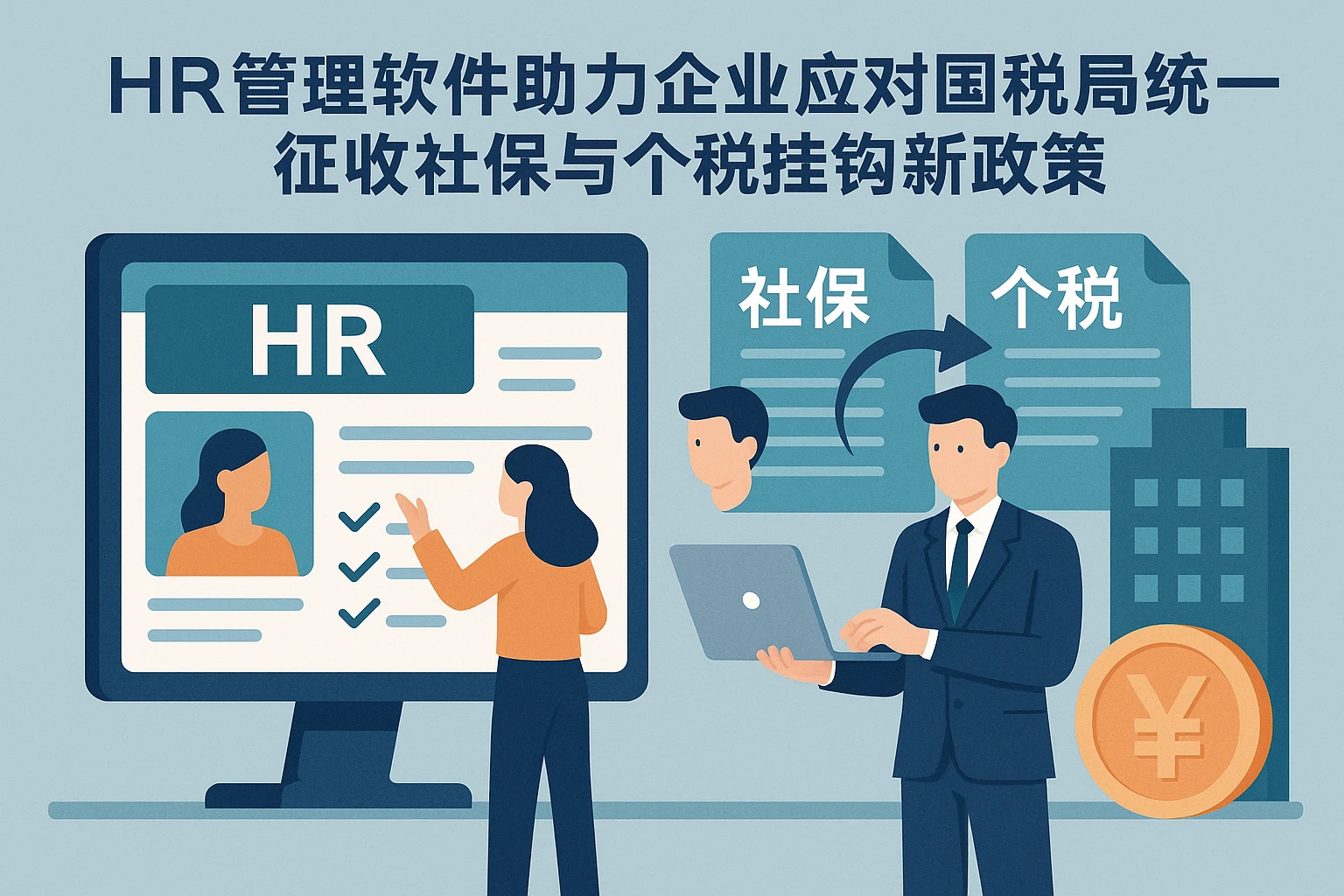 HR管理软件助力企业应对国税局统一征收社保与个税挂钩新政策