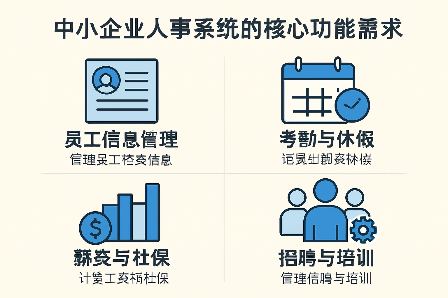 中小企业人事系统的核心功能需求