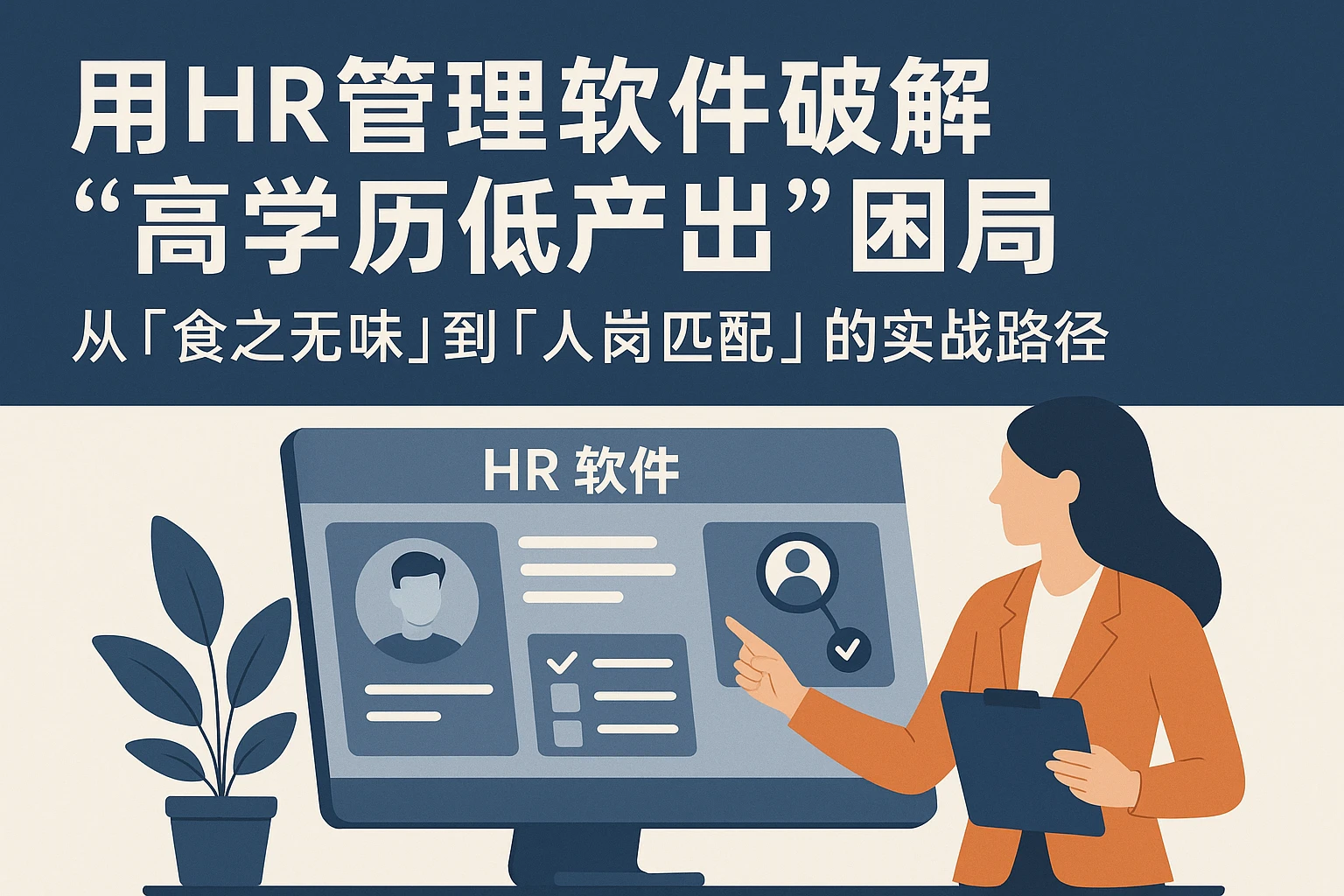 用HR管理软件破解“高学历低产出”困局：从“食之无味”到“人岗匹配”的实战路径