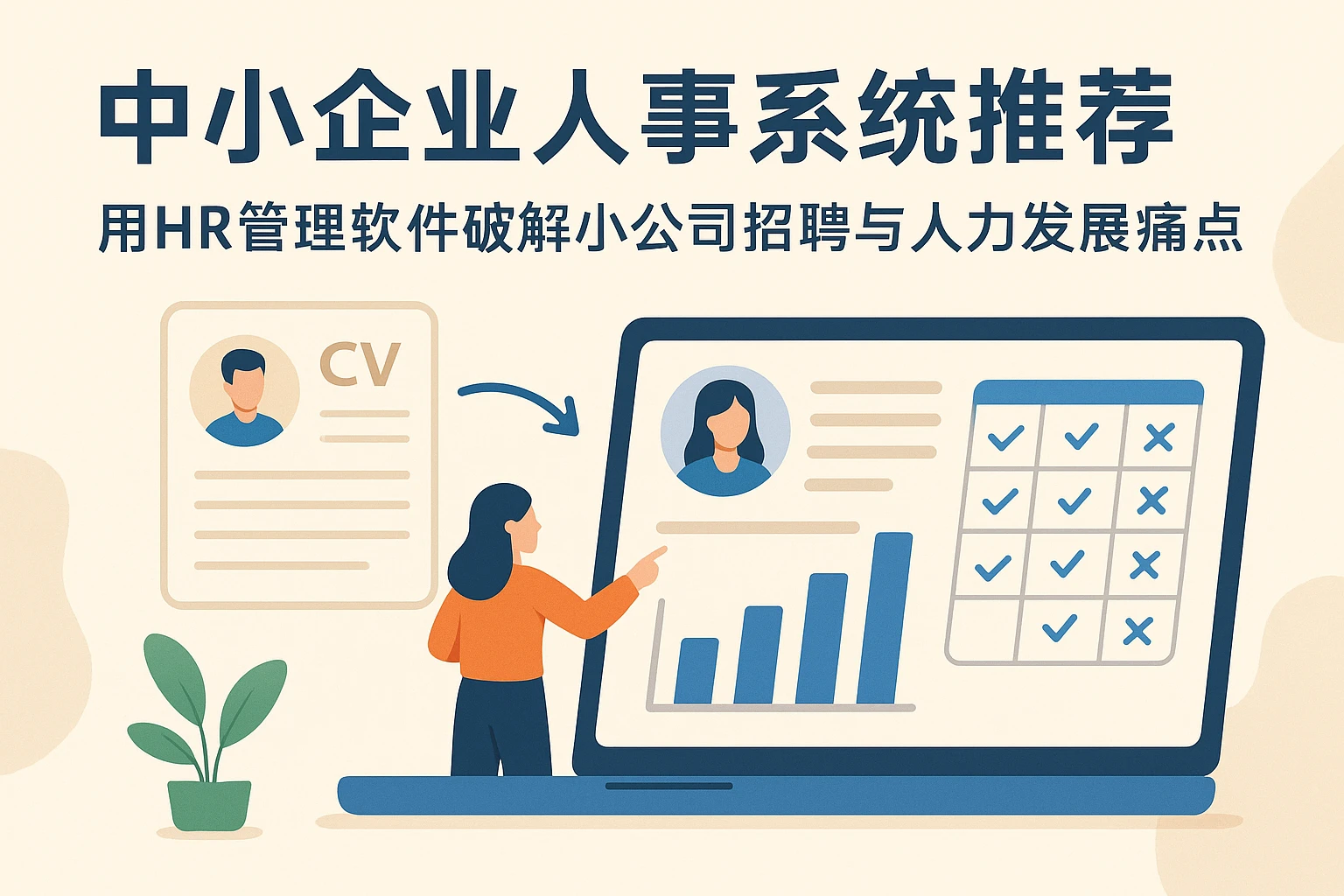 中小企业人事系统推荐：用HR管理软件破解小公司招聘与人力发展痛点