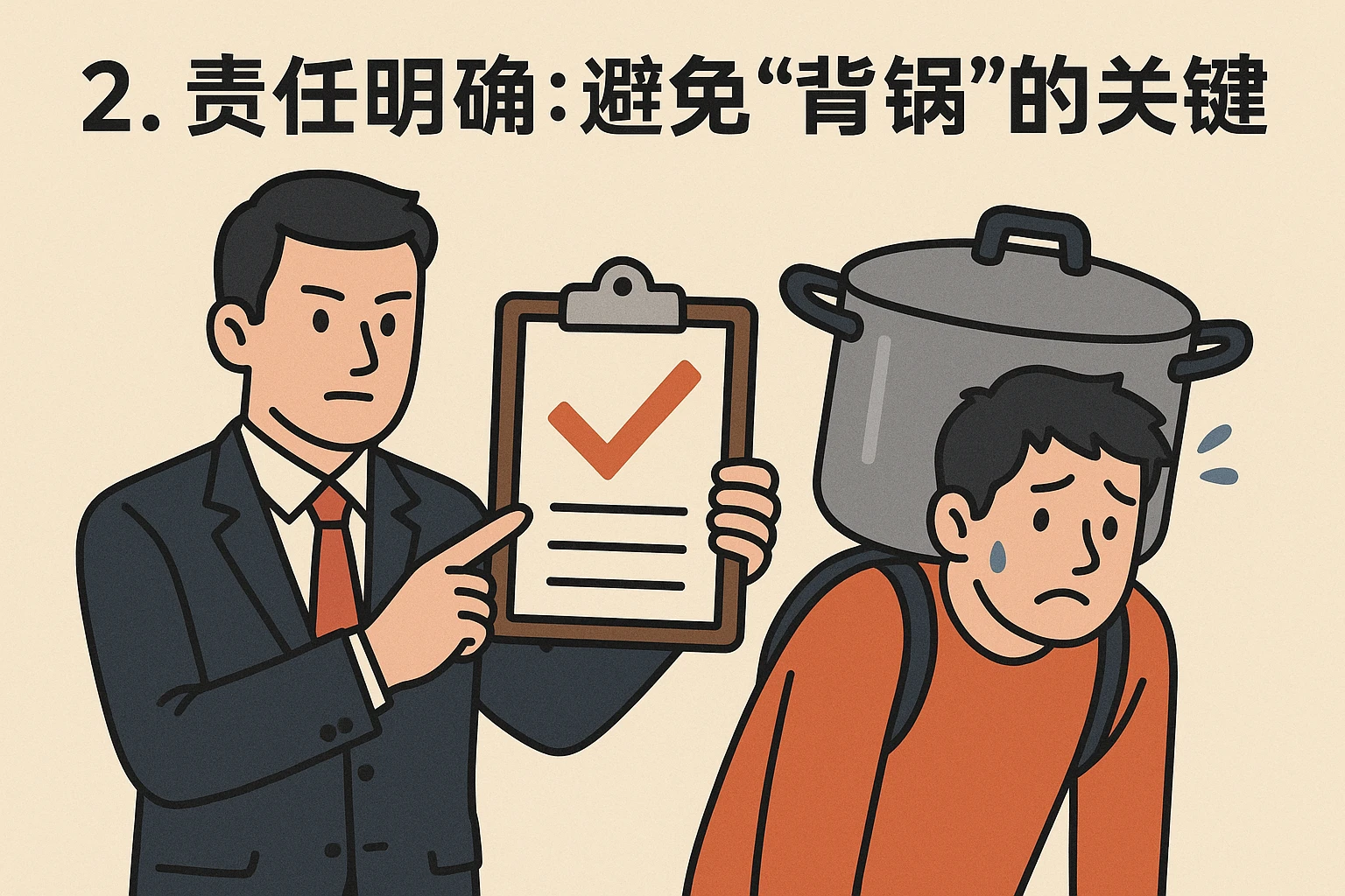 2. 责任明确:避免“背锅”的关键