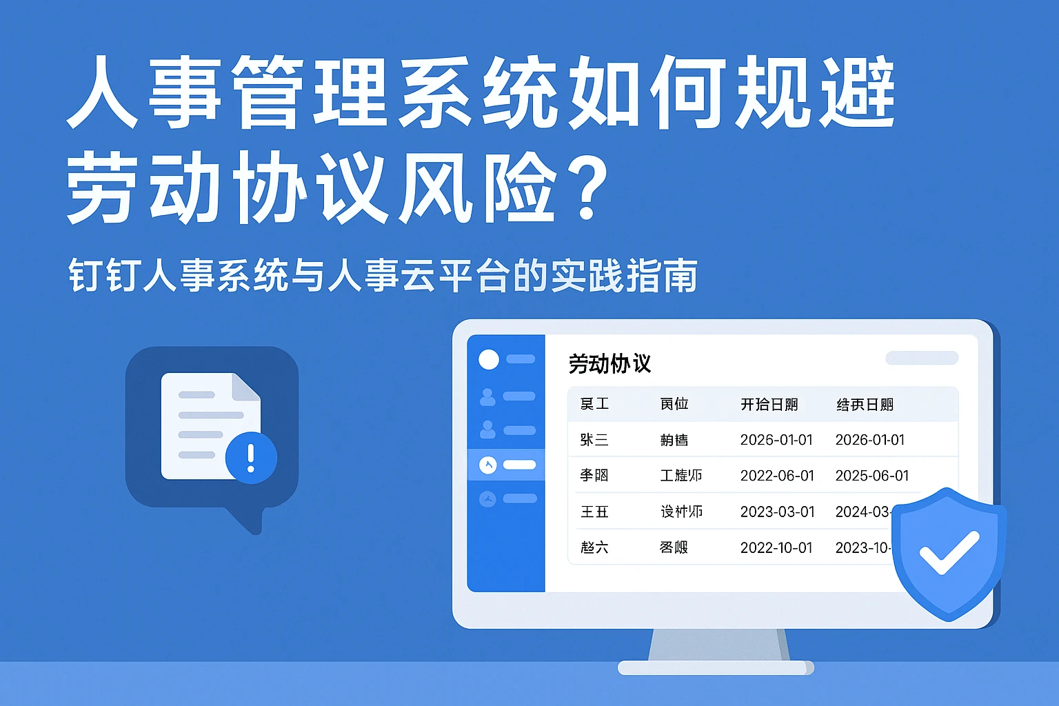 人事管理系统如何规避劳动协议风险？钉钉人事系统与人事云平台的实践指南