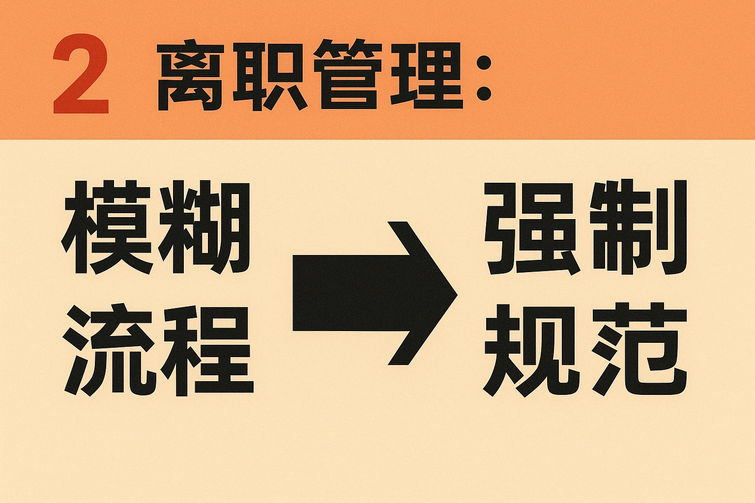 2. 离职管理：从“模糊流程”到“强制规范”
