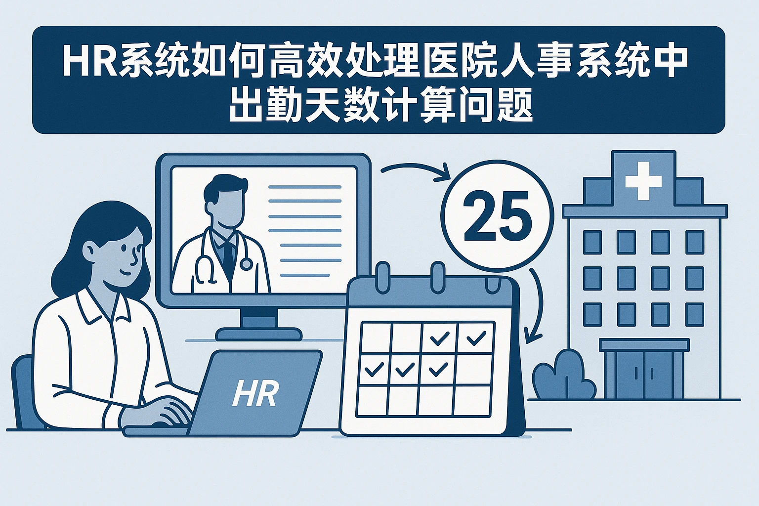 HR系统如何高效处理医院人事系统中的出勤天数计算问题