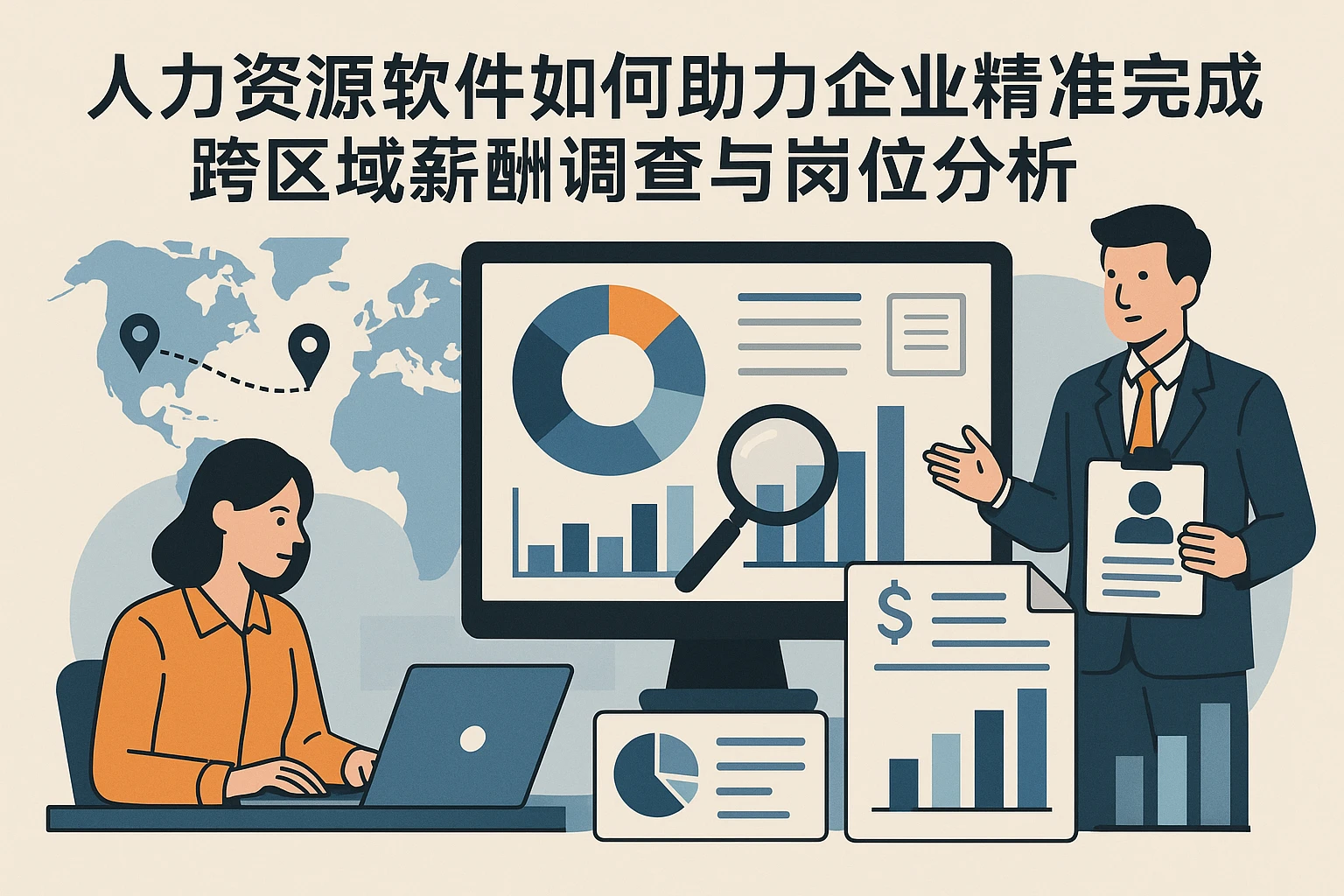 人力资源软件如何助力企业精准完成跨区域薪酬调查与岗位分析