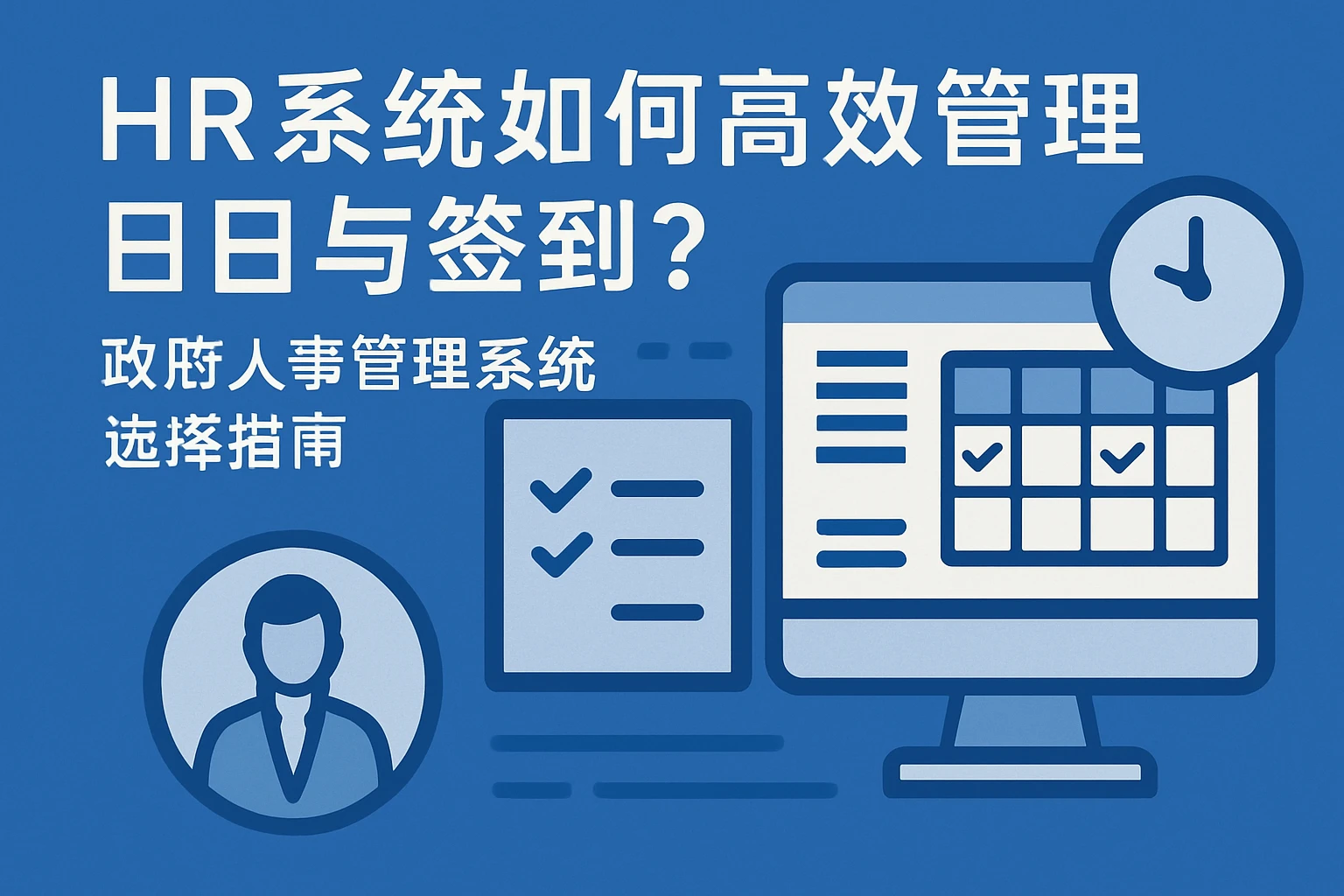 HR系统如何高效管理日报与签到?政府人事管理系统选择指南