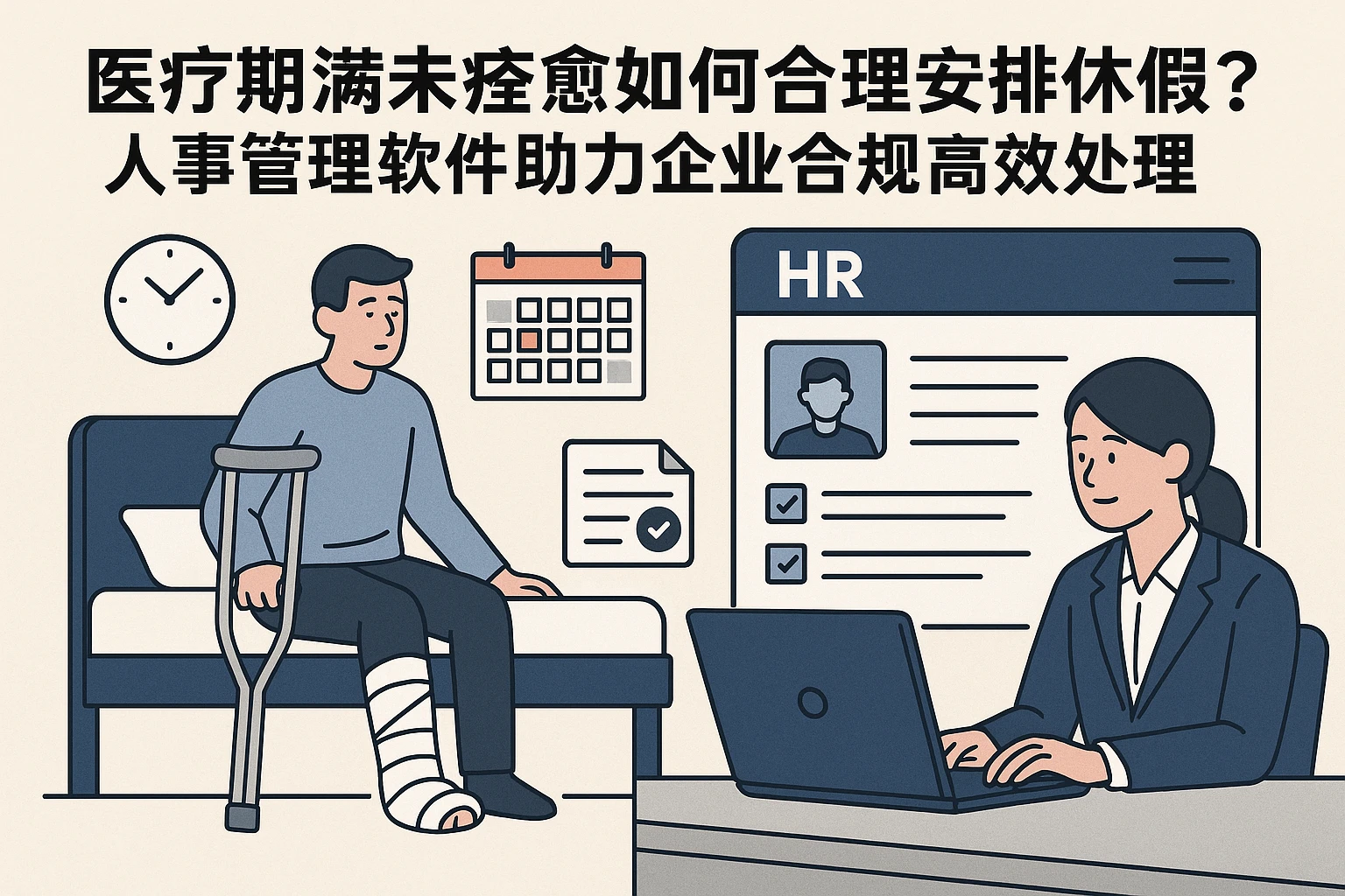 医疗期满未痊愈如何合理安排休假？人事管理软件助力企业合规高效处理