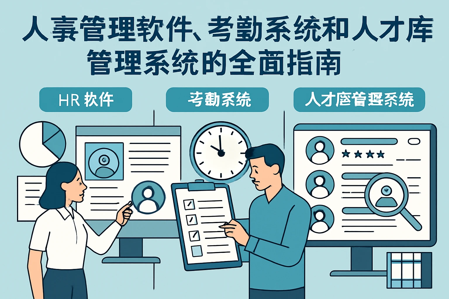 人事管理软件、考勤系统和人才库管理系统的全面指南