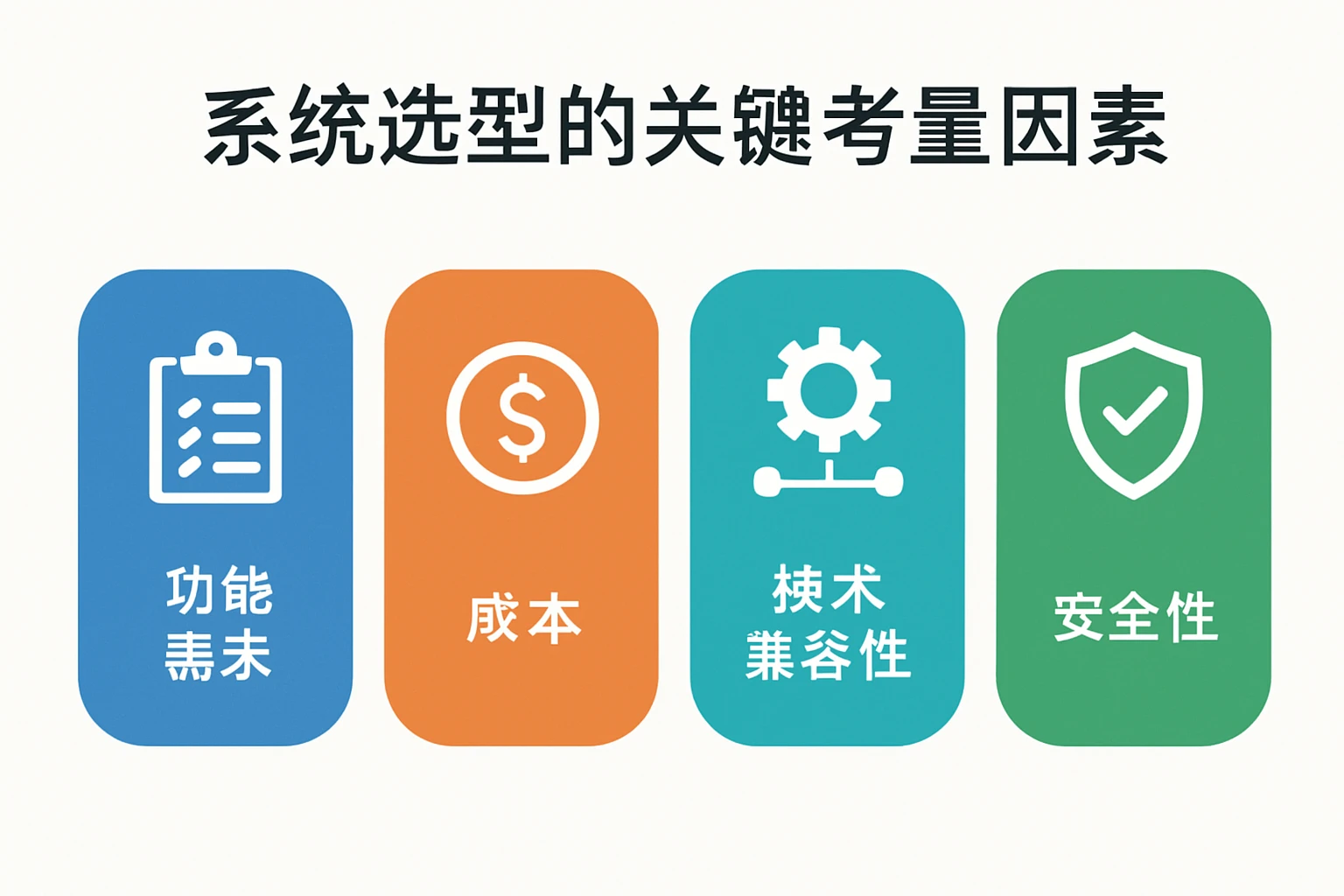 系统选型的关键考量因素