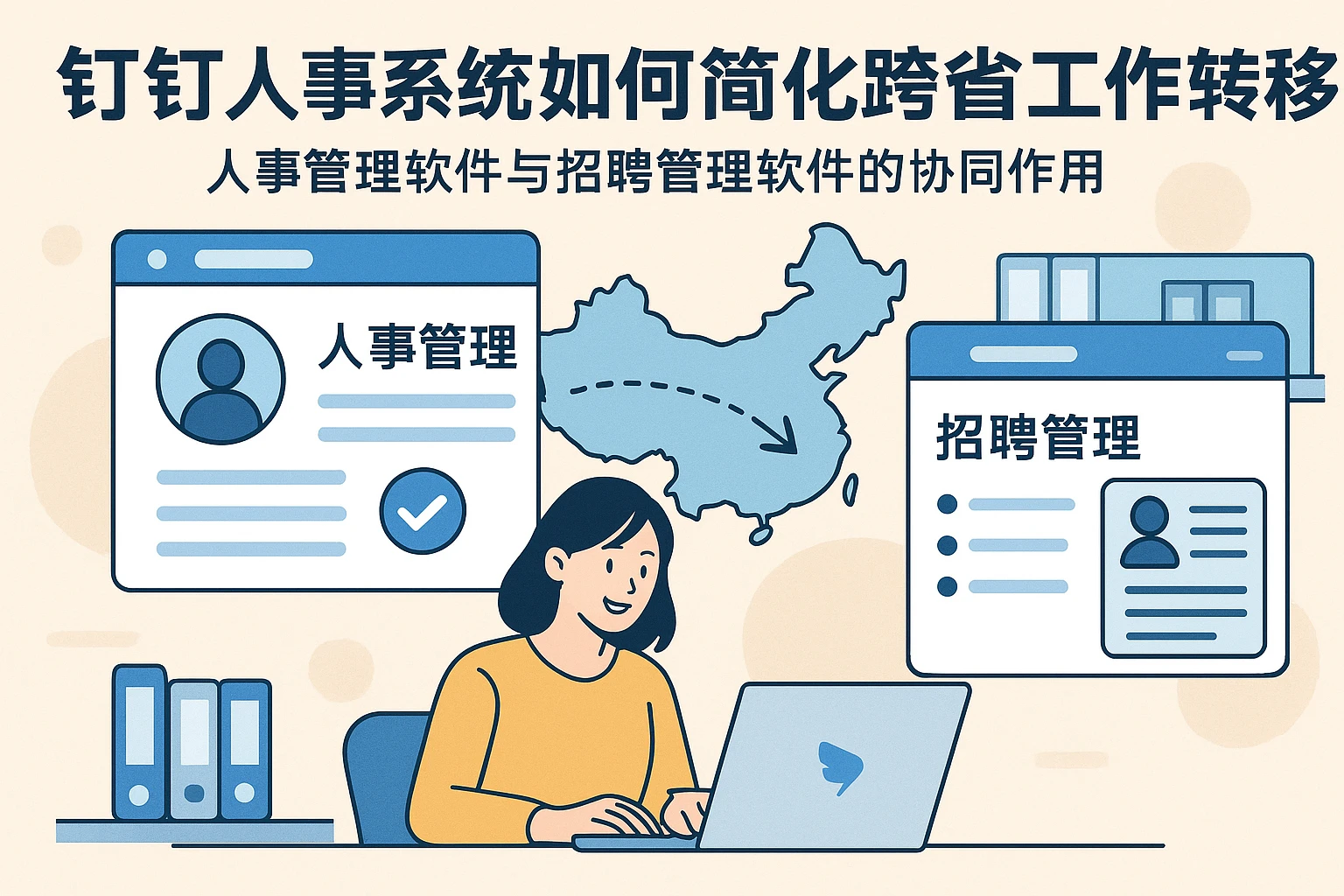 钉钉人事系统如何简化跨省工作转移流程：人事管理软件与招聘管理软件的协同作用