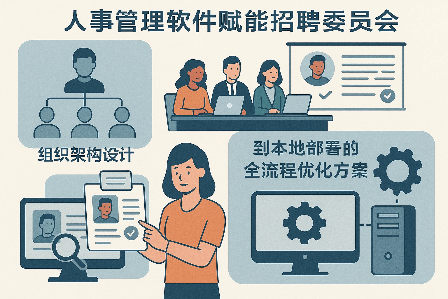 人事管理软件赋能招聘委员会：从组织架构设计到本地部署的全流程优化方案