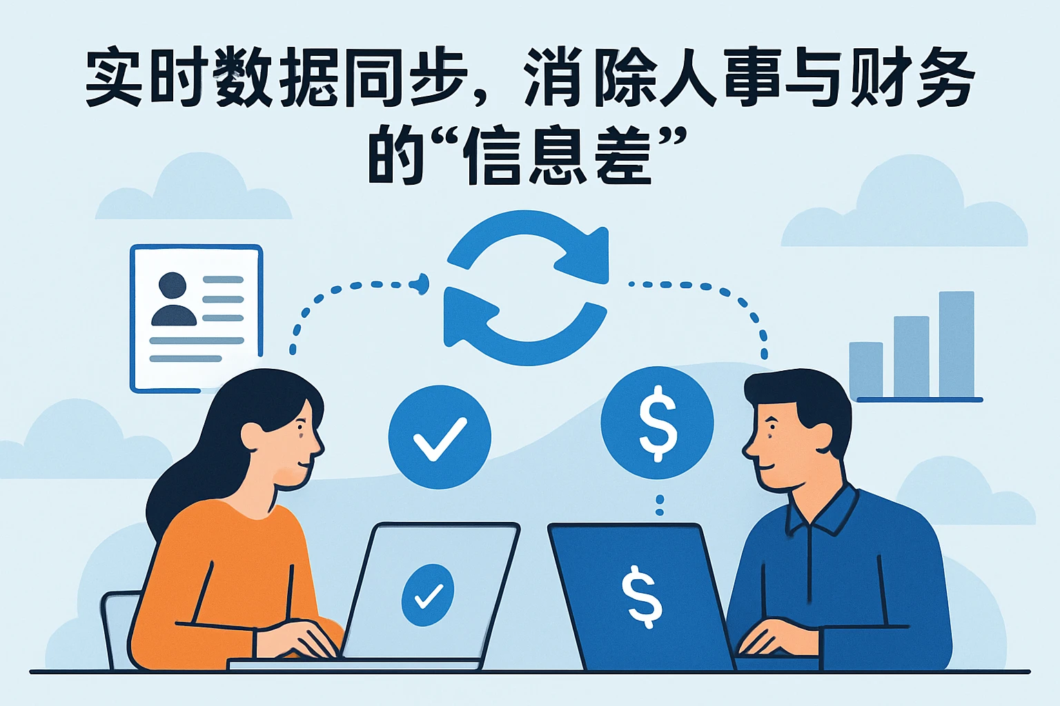 2. 实时数据同步，消除人事与财务的“信息差”