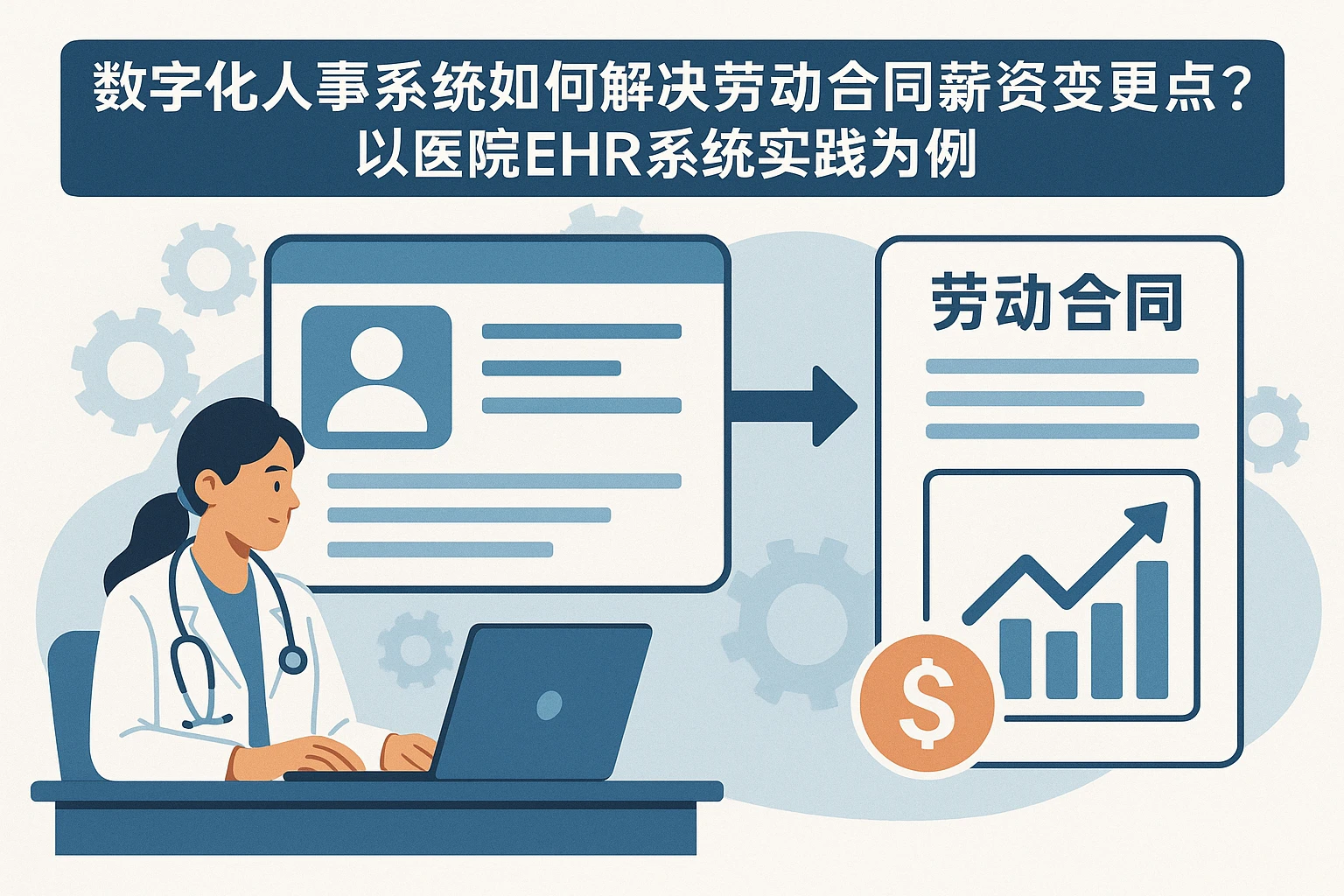 数字化人事系统如何解决劳动合同薪资变更痛点？以医院EHR系统实践为例