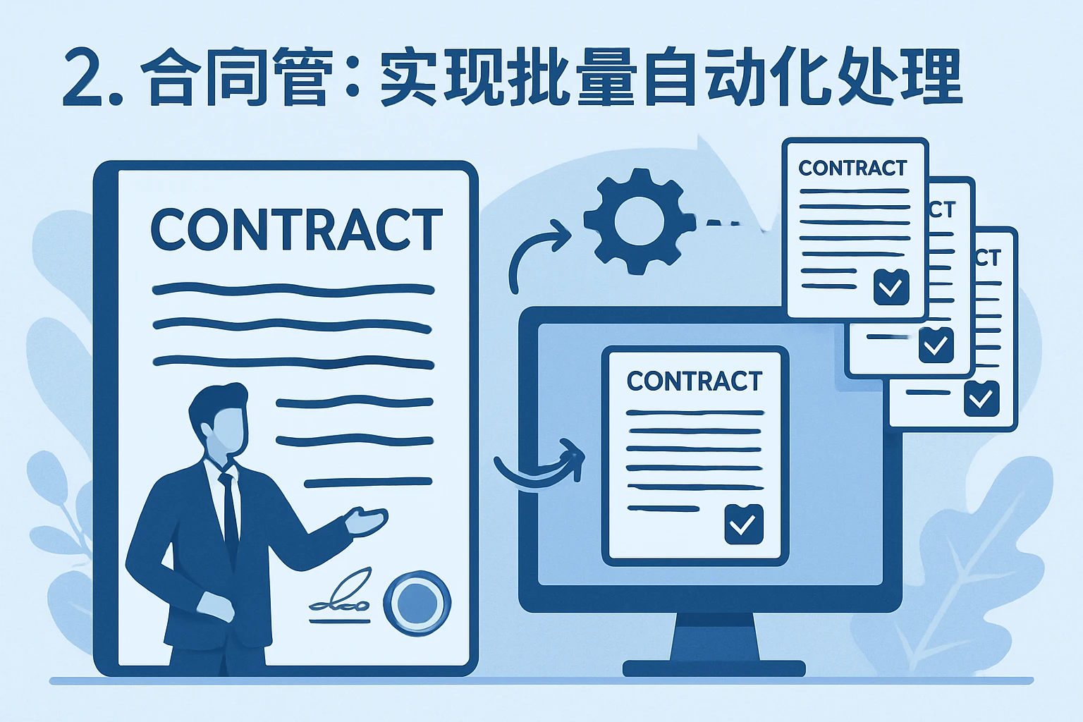 2. 合同管理:实现批量自动化处理
