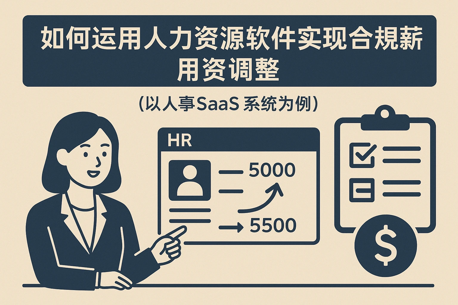 如何运用人力资源软件实现合规薪资调整——以人事SaaS系统为例