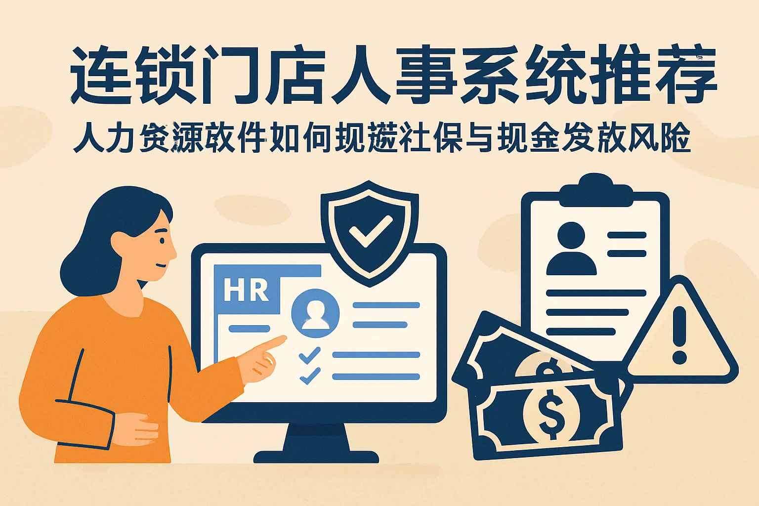 连锁门店人事系统推荐：人力资源软件如何规避社保与现金发放风险