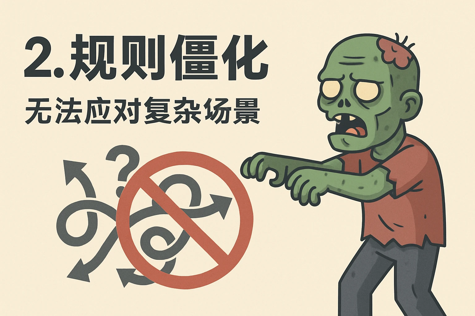 2. 规则僵化：无法应对复杂场景