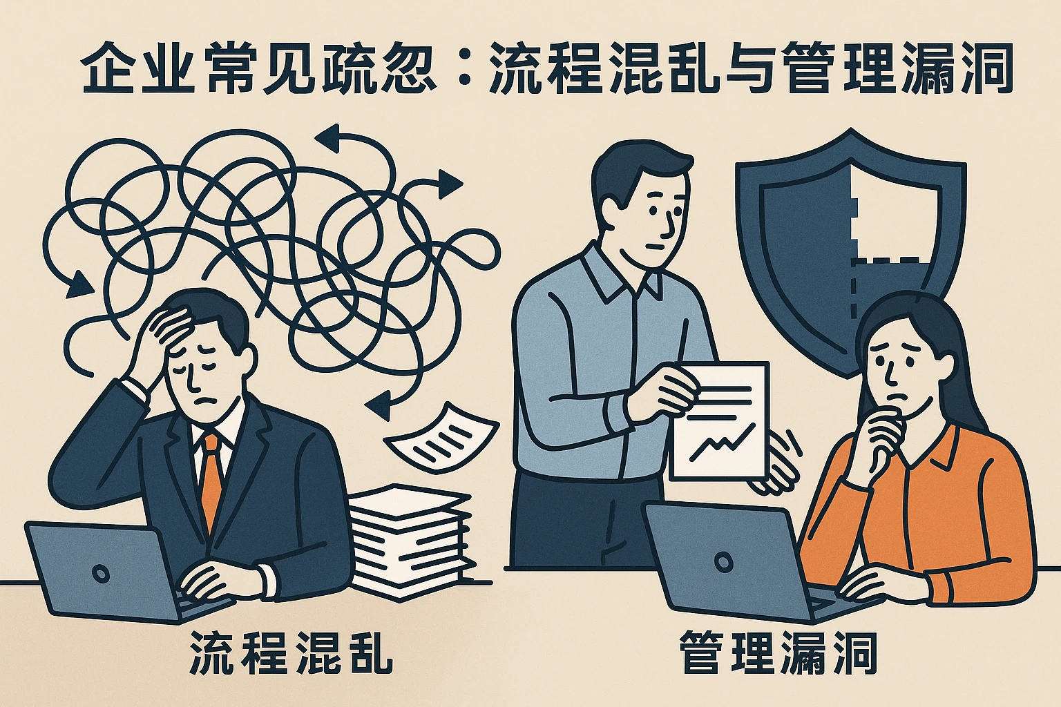 2. 企业常见疏忽:流程混乱与管理漏洞