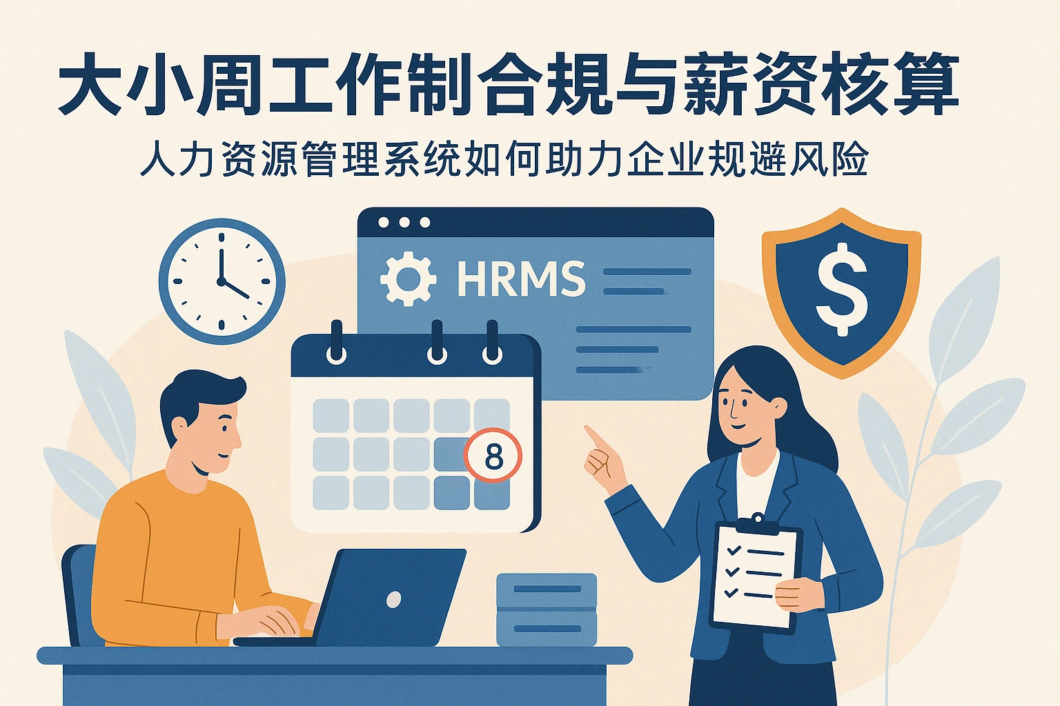 大小周工作制合规与薪资核算指南：人力资源管理系统如何助力企业规避风险