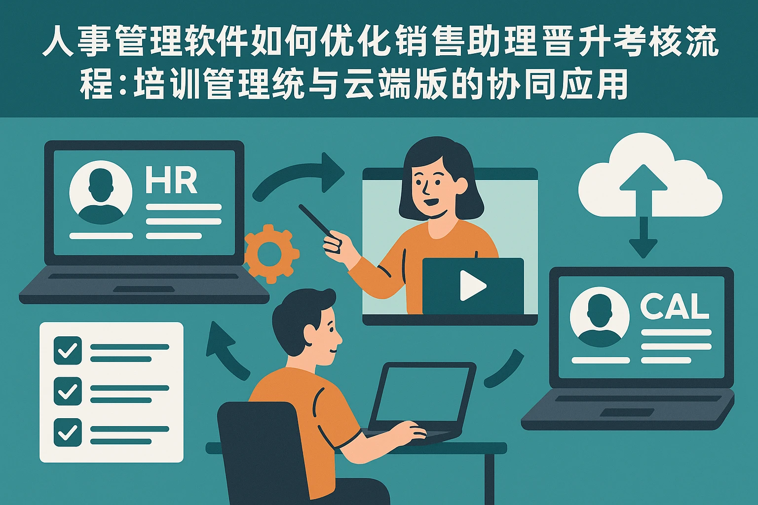 人事管理软件如何优化销售助理晋升考核流程:培训管理系统与云端版的协同应用