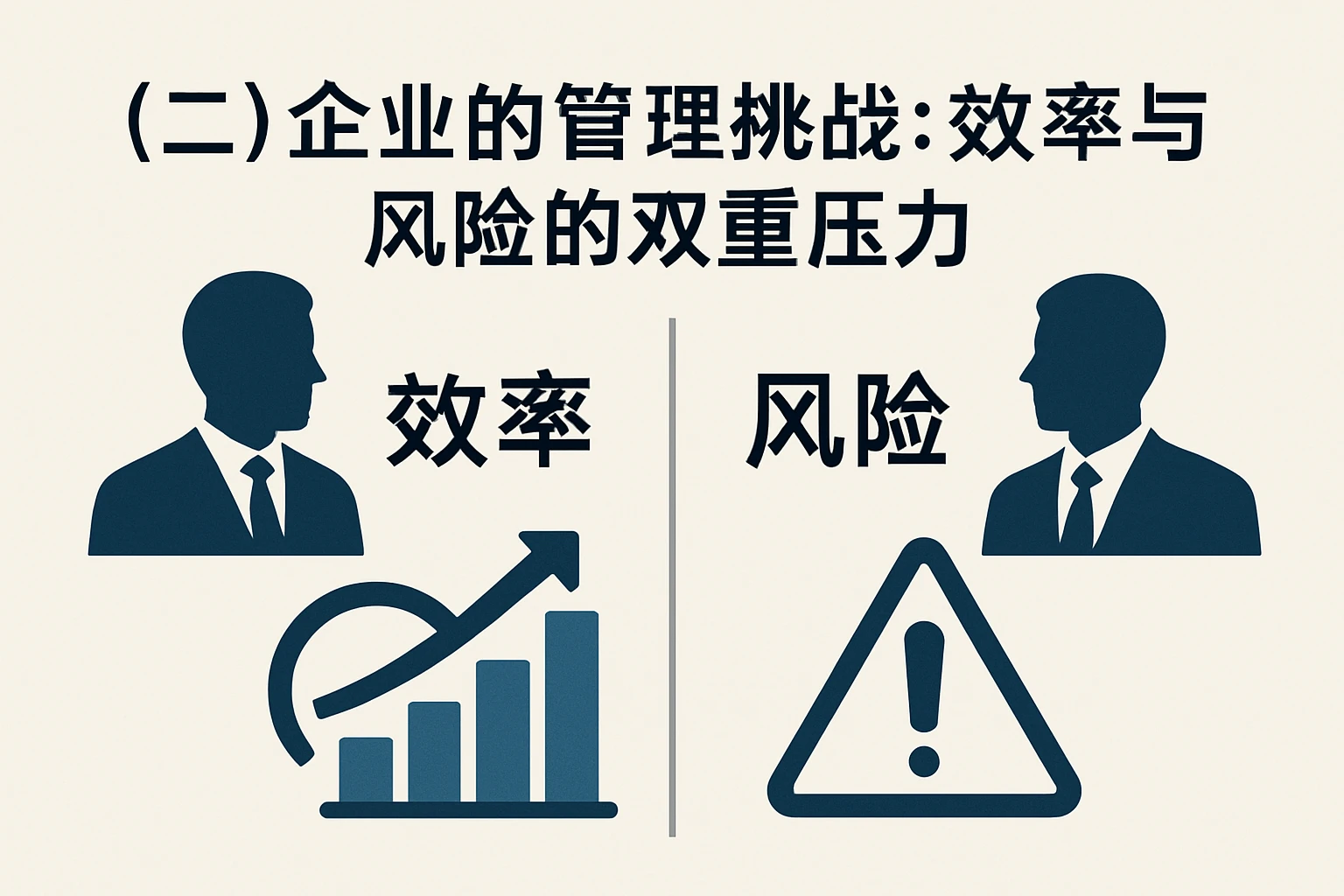 （二）企业的管理挑战：效率与风险的双重压力