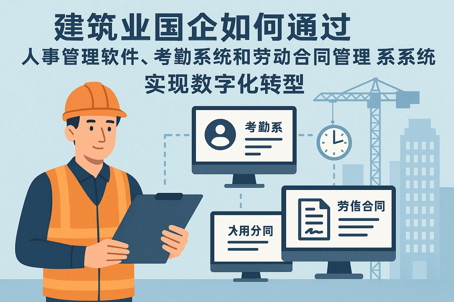 建筑业国企如何通过人事管理软件、考勤系统和劳动合同管理系统实现数字化转型