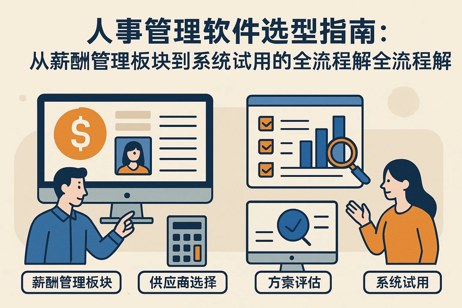 人事管理软件选型指南：从薪酬管理板块到系统试用的全流程解析