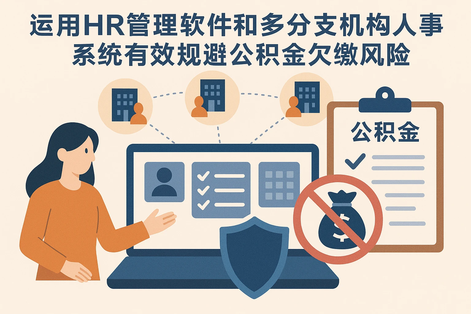 运用HR管理软件和多分支机构人事系统有效规避公积金欠缴风险