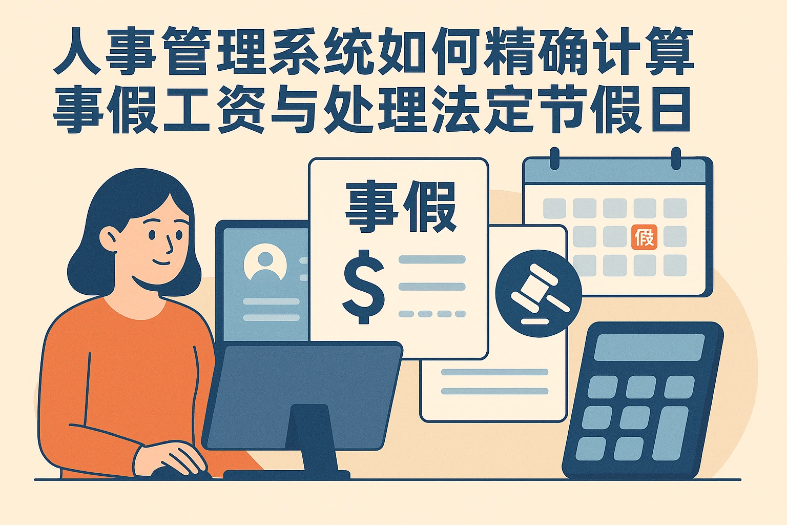 人事管理系统如何精确计算事假工资与处理法定节假日